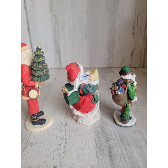 Santa mix naughty nice list figure xmas set decor tree Mistletoe - Picture 5 of 5